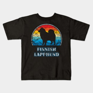 Finnish Lapphund Vintage Design Dog Kids T-Shirt